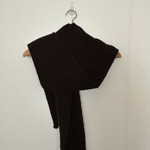 Dark Brown Knit Sofia Scarf